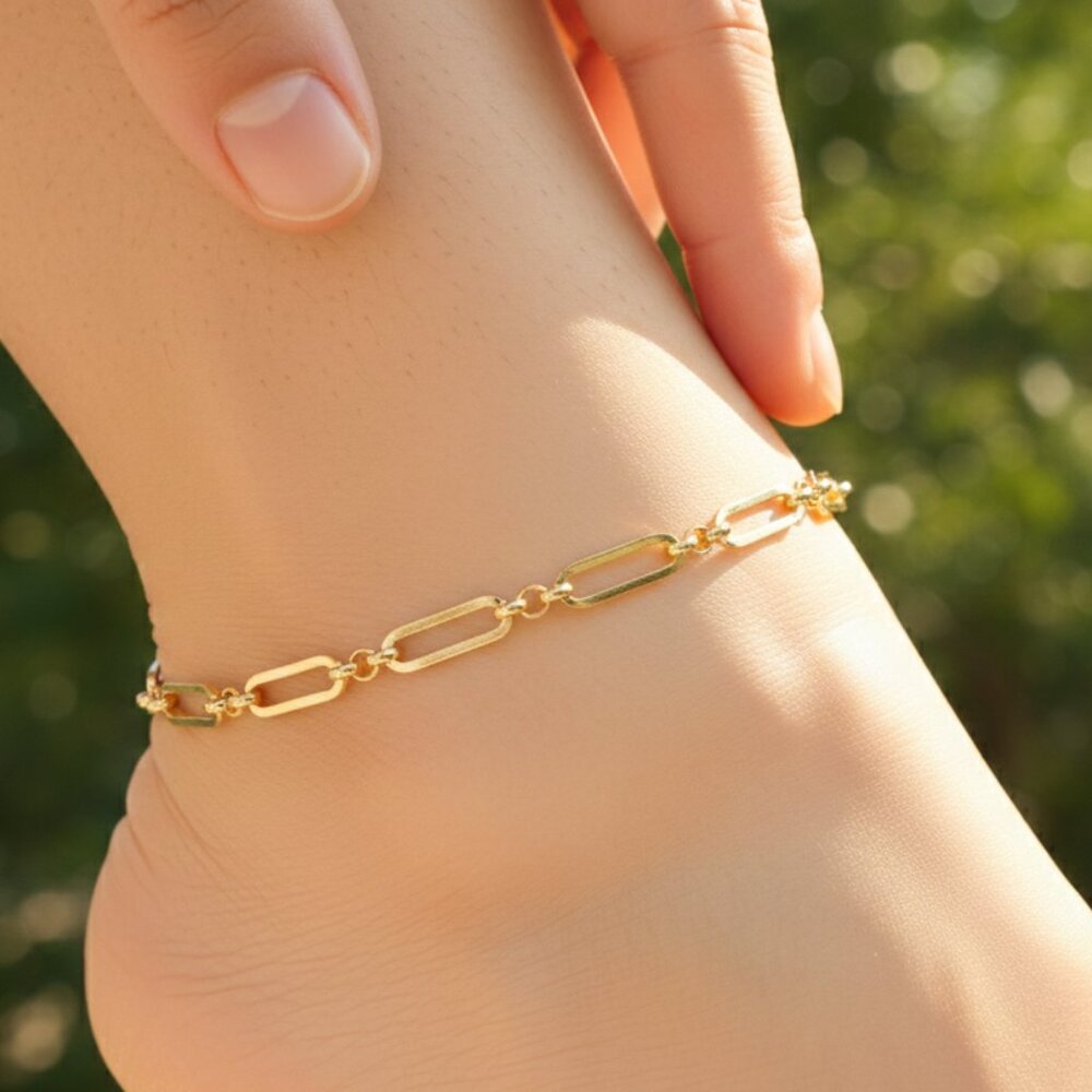 "Handmade Anklet – Elegant & Delicate Jewelry for Women | UNVRC1535